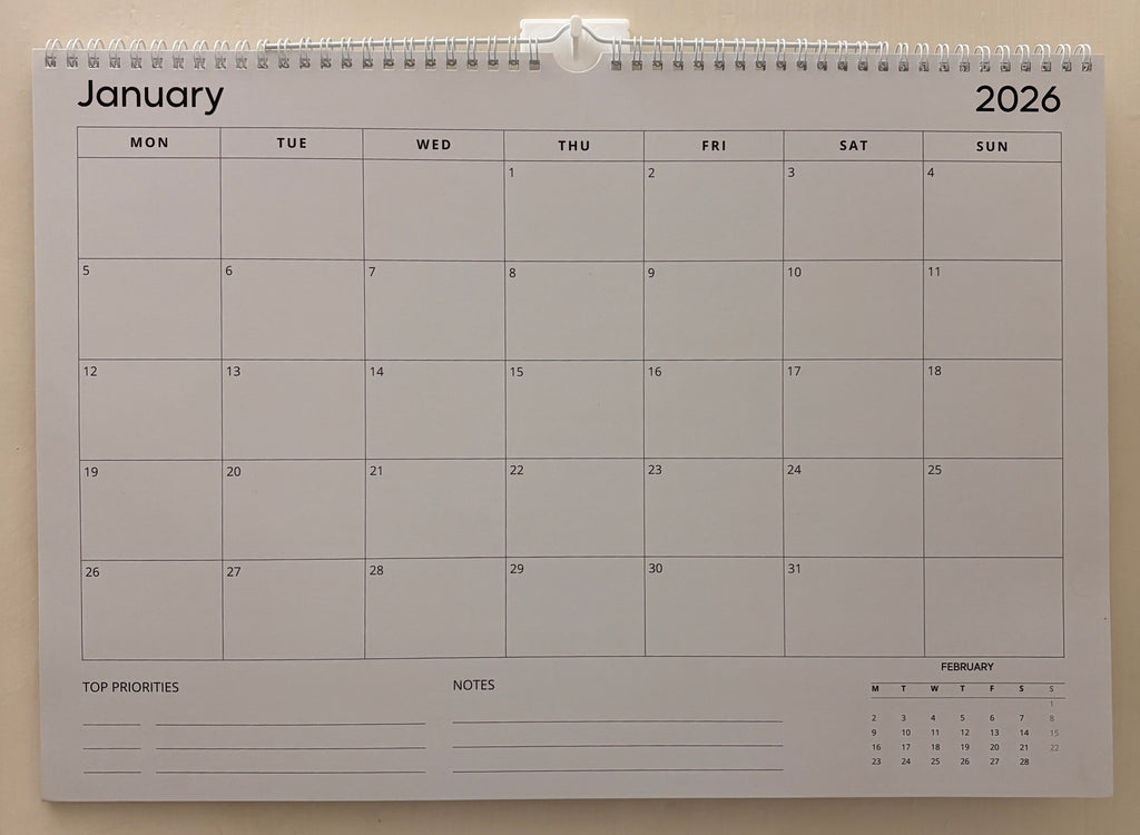 2026 Wall Planner | A3 - Ring Bound