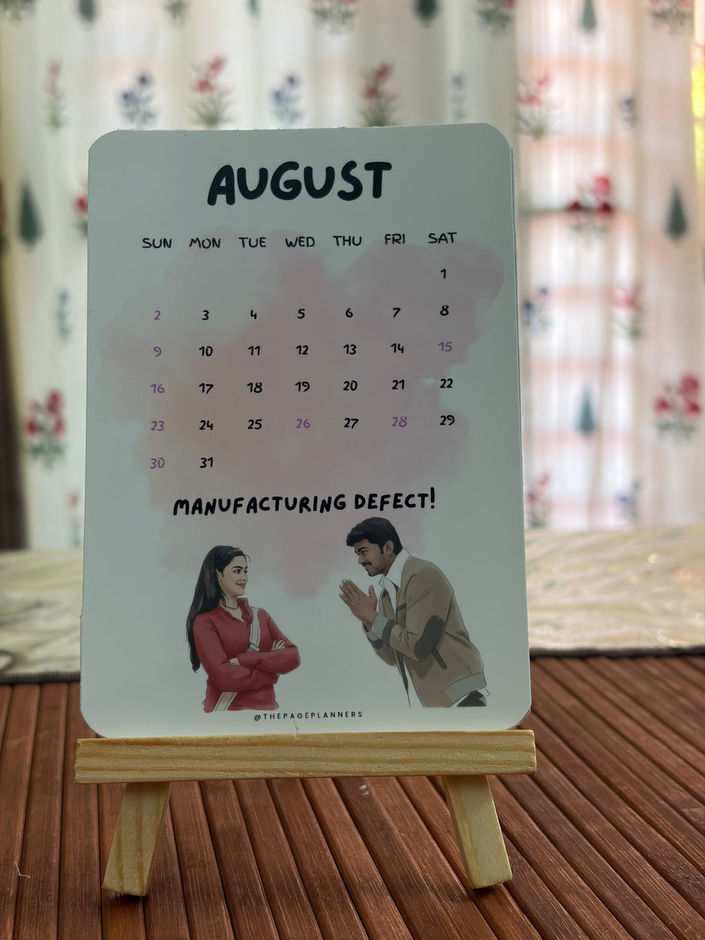 Vijay Desk Calendar