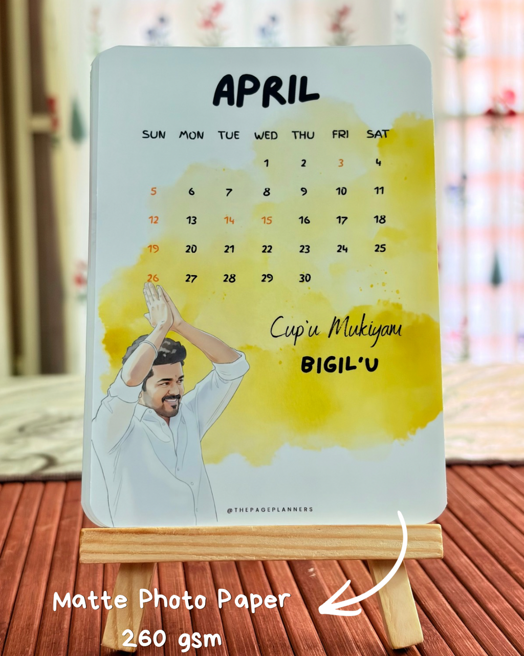 Vijay Desk Calendar